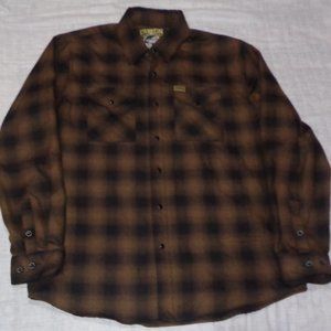 Dixxon Flannel Company "The Chachi" Long Sleeve  Shirt Size Large with Snaps